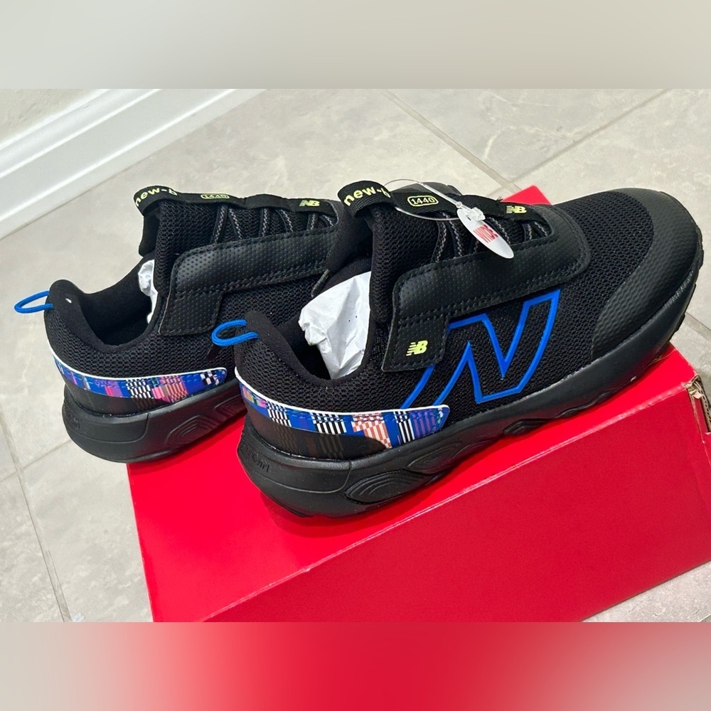 NEW New Balance 1440 'Black Blue Oasis’ Toddler Boys Sneakers (Discontinued)